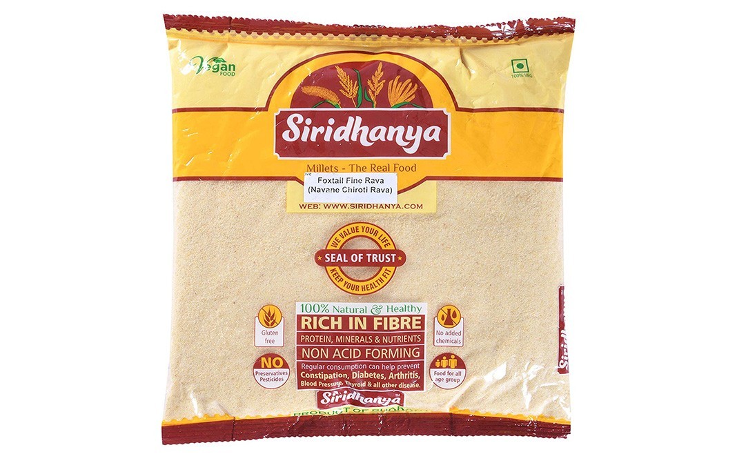 Siridhanya Foxtail Fine Rava (Navane Chiroti Rava)   Pack  500 grams